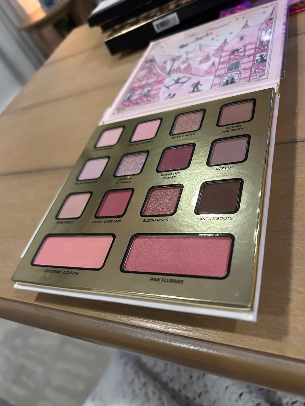 Too Faced Christmas in the Alps Eyeshadow Palette - Pink, White & Gold Accents